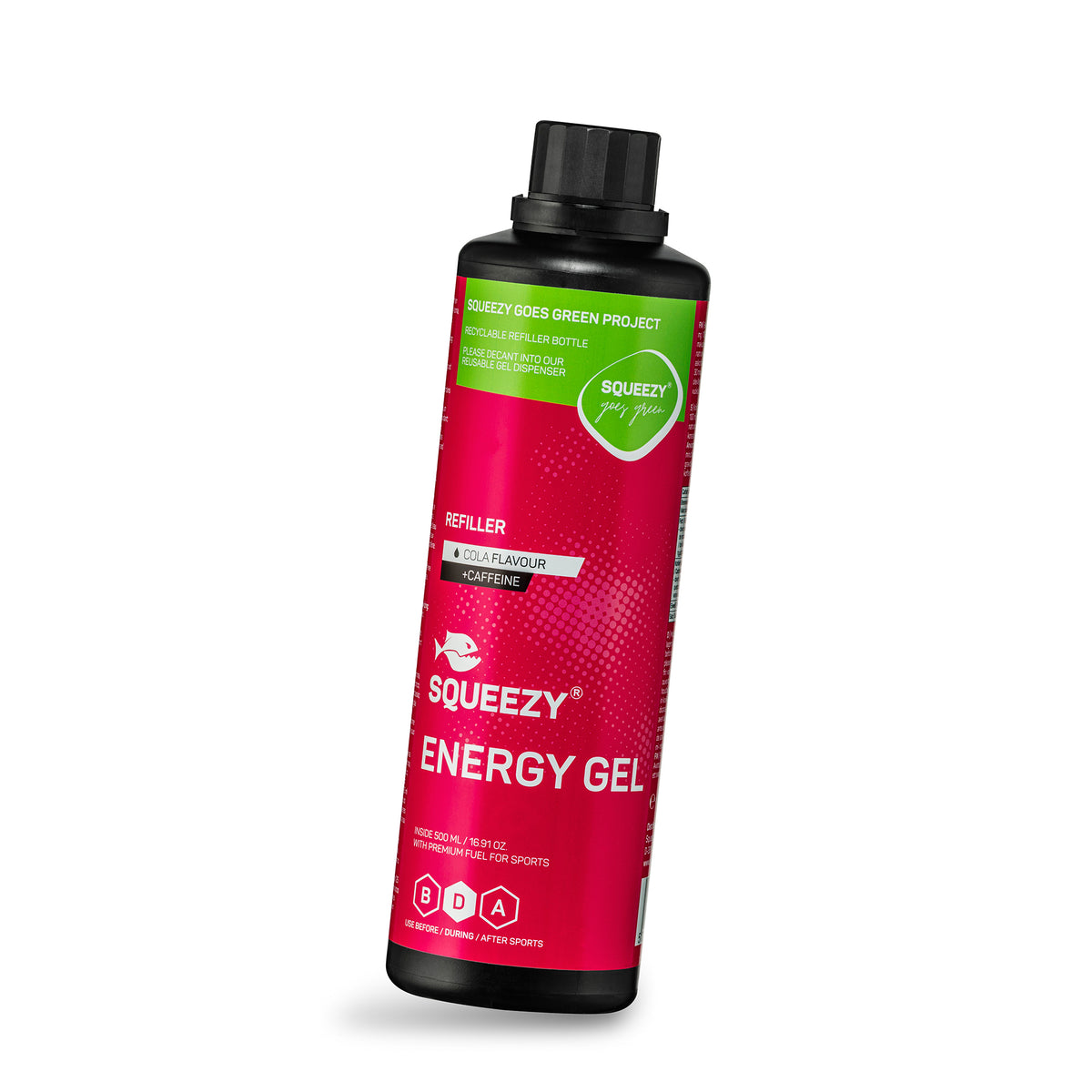 SQUEEZY SUPER GEL REFILLER 500ml (ΚΟΛΑ+ΚΑΦΕΪΝΗ)