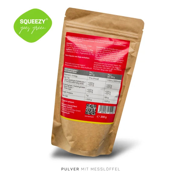 SQUEEZY 100% ΚΑΘΑΡΗ ΣΚΟΝΗ ΑΜΙΝΟΞΕΩΝ 200g